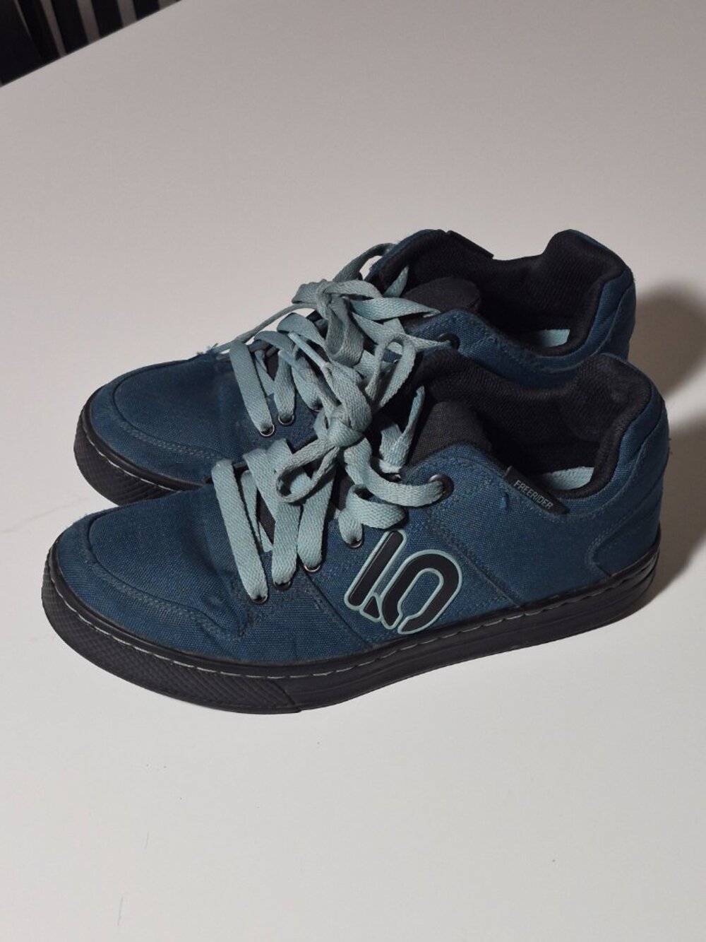 Five Ten Freerider Canvas Mens 9 Blue MTB Mountain Bike Cycling Shoes 5305